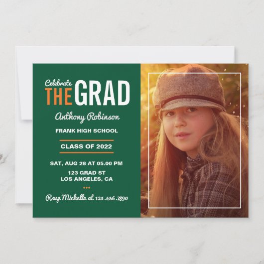 Uitnodiging van de Oranje en groene Studenten (Voorkant)