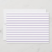 Uitnodiging van de Paarse en Witte GraduPartij (Achterkant)