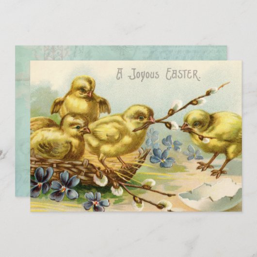 Uitnodiging van de Paaspartij (Voorkant / Achterkant)