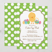 Uitnodiging van de paaspartij van de Jacht van de  (Voorkant / Achterkant)