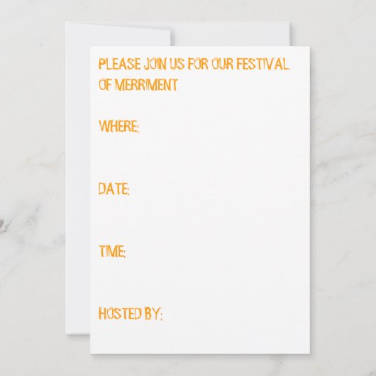 Uitnodiging van de partij (Achterkant)