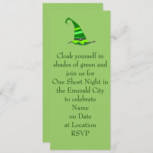 Uitnodiging van de partij (Voorkant / Achterkant)