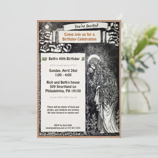 uitnodiging van de  partij (Staand voorkant)