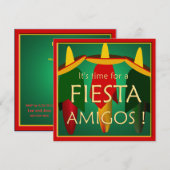 Uitnodiging van de partij Amigos Fiesta (Voorkant / Achterkant)