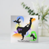 Uitnodiging van de partij B-Boying (Staand voorkant)