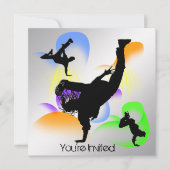 Uitnodiging van de partij B-Boying (Voorkant)