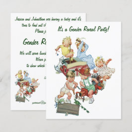 uitnodiging van de partij Baby shower voor gender