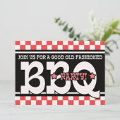 Uitnodiging van de partij Barbeque (Staand voorkant)