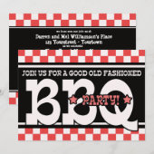 Uitnodiging van de partij Barbeque (Voorkant / Achterkant)