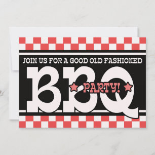 Uitnodiging van de partij Barbeque
