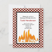 Uitnodiging van de partij Barbeque (Voorkant)