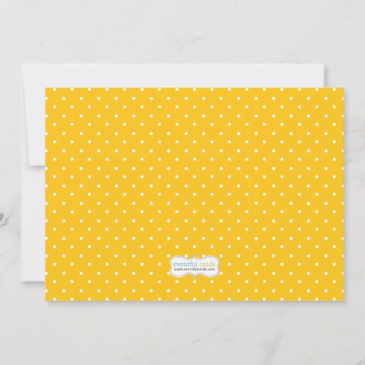 Uitnodiging van de partij Bee Birthday (Achterkant)