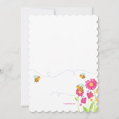 Uitnodiging van de partij Bee Spring Birthday (Achterkant)