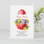 Uitnodiging van de partij bij Pasen (Staand voorkant)