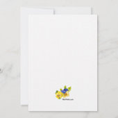 Uitnodiging van de partij bij Pasen (Achterkant)