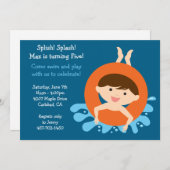 uitnodiging van de partij Birthday (Voorkant / Achterkant)