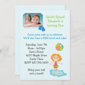 uitnodiging van de partij Birthday (Voorkant / Achterkant)