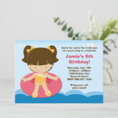 uitnodiging van de partij Birthday (Staand voorkant)