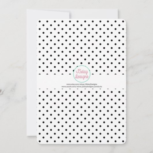 Uitnodiging van de partij Birthday Girl (Achterkant)