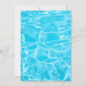 uitnodiging van de partij Birthday Pool (Achterkant)