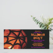 Uitnodiging van de partij Carved Pumpkin Halloween (Staand voorkant)