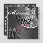 Uitnodiging van de partij CHALKBOARD Lingerie (Voorkant / Achterkant)