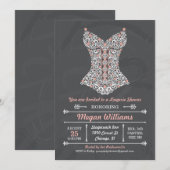 Uitnodiging van de partij Chalkboard Lingerie (Voorkant / Achterkant)