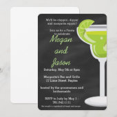 Uitnodiging van de partij Chalkboard Margarita (Voorkant / Achterkant)