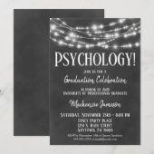 Uitnodiging van de partij Chalkboard Psychology (Voorkant / Achterkant)