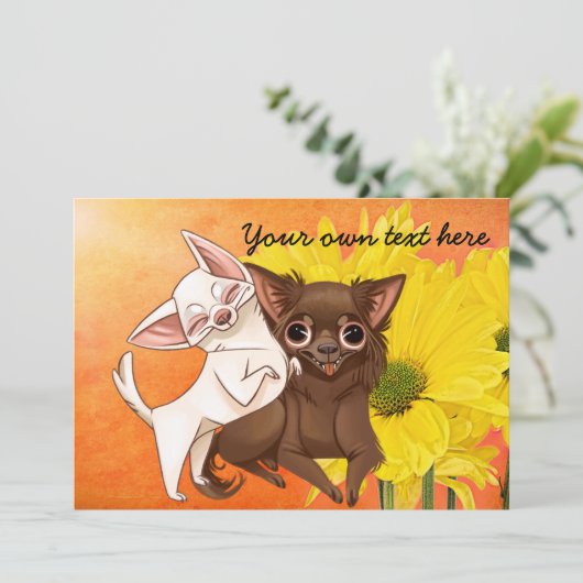 Uitnodiging van de partij Chihuahua (Staand voorkant)