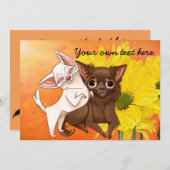 Uitnodiging van de partij Chihuahua (Voorkant / Achterkant)