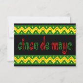 uitnodiging van de partij cinco de mayo (Voorkant)