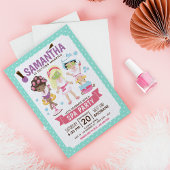 Uitnodiging van de partij Cool and Girly Spa Bache