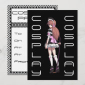 Uitnodiging van de partij Cosplay (Voorkant / Achterkant)