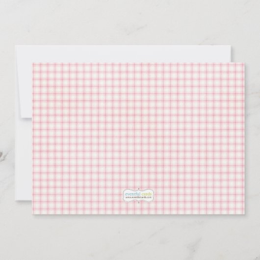 Uitnodiging van de partij Cowgirl Horse Birthday (Achterkant)