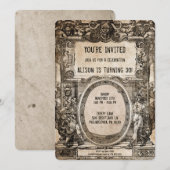  uitnodiging van de  partij Creepy (Voorkant / Achterkant)