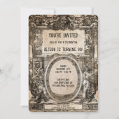 uitnodiging van de  partij Creepy (Voorkant)