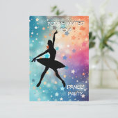 Uitnodiging van de partij Dance (Staand voorkant)
