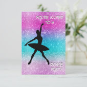 Uitnodiging van de partij Dance (Staand voorkant)