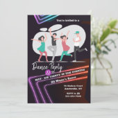 Uitnodiging van de partij Dance (Staand voorkant)