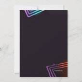 Uitnodiging van de partij Dance (Achterkant)