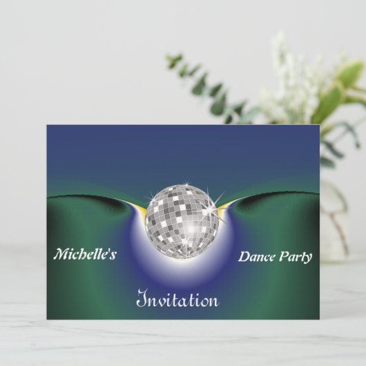 Uitnodiging van de partij Dance (Staand voorkant)