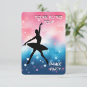 Uitnodiging van de partij Dance (Staand voorkant)