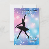 Uitnodiging van de partij Dance (Voorkant)