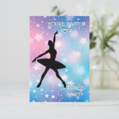 Uitnodiging van de partij Dance (Staand voorkant)