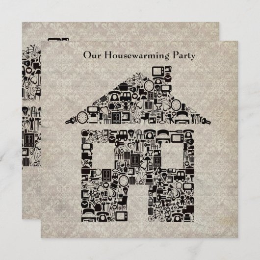 Uitnodiging van de partij die de opwarming van de (Voorkant / Achterkant)