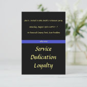 Uitnodiging van de partij die met pensioen gaat (Staand voorkant)