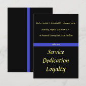 Uitnodiging van de partij die met pensioen gaat (Voorkant / Achterkant)