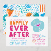 Uitnodiging van de partij Divorce (Voorkant / Achterkant)