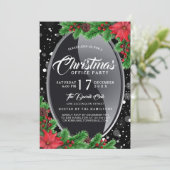 Uitnodiging van de partij Elegant en Modern Poinse (Staand voorkant)